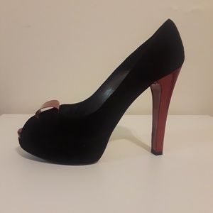 Stuart Weitzman Black & Red Heels